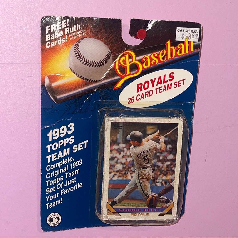 VTG 1993 Topps team set baseball trading cards royals babe Ruth MLB Kansas city